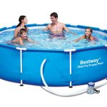 Bestway Steel Pool mit Filterpumpe Gartenpool Kinder Ø305×76 cm